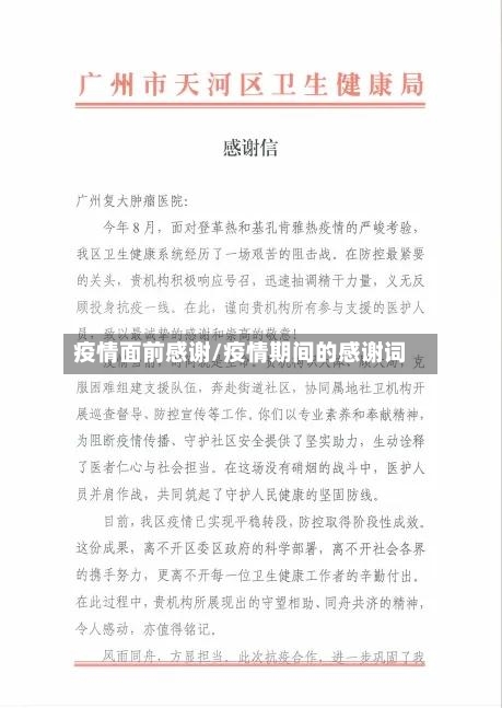 疫情面前感谢/疫情期间的感谢词-第2张图片