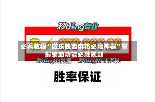 必看教程“微乐陕西麻将必赢神器”掌握辅助功能必胜规则