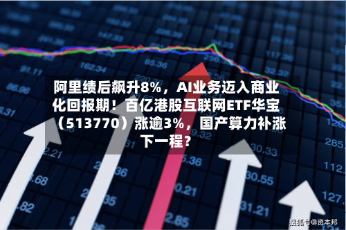 阿里绩后飙升8%，AI业务迈入商业化回报期！百亿港股互联网ETF华宝（513770）涨逾3%，国产算力补涨下一程？