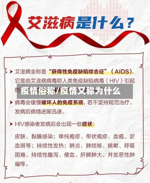 疫情俗称/疫情又称为什么