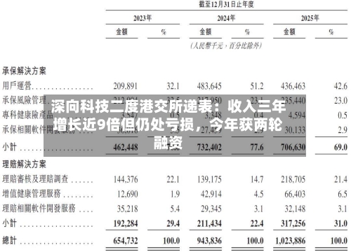 深向科技二度港交所递表：收入三年增长近9倍但仍处亏损，今年获两轮融资