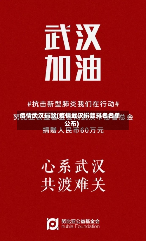 疫情武汉捐款(疫情武汉捐款排名名单公布)