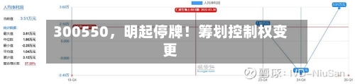 300550，明起停牌！筹划控制权变更