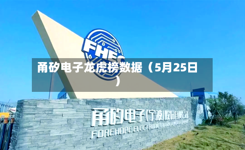 甬矽电子龙虎榜数据（5月25日）