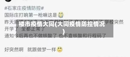 楼市疫情大同(大同疫情防控情况)