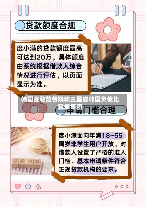 韩国金融监督院称三星成韩国负债比较多
企业集团