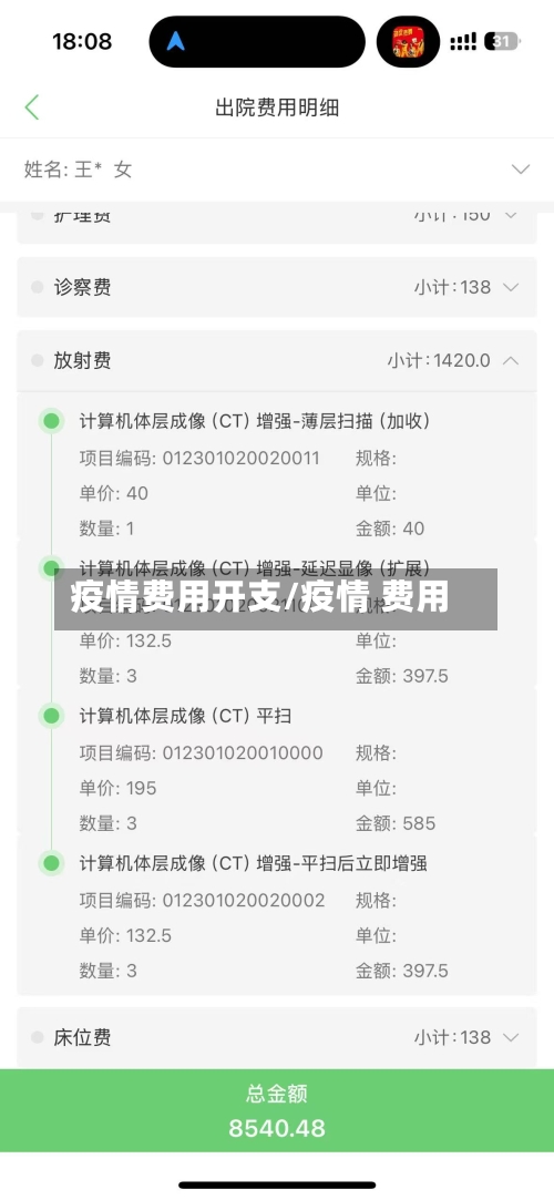 疫情费用开支/疫情 费用