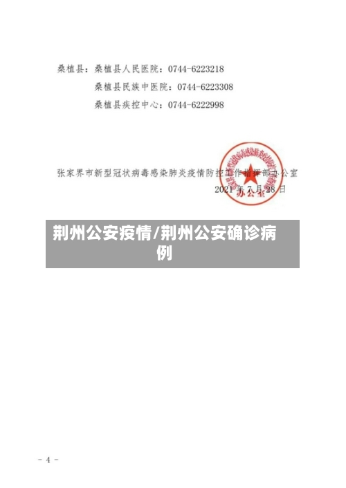 荆州公安疫情/荆州公安确诊病例