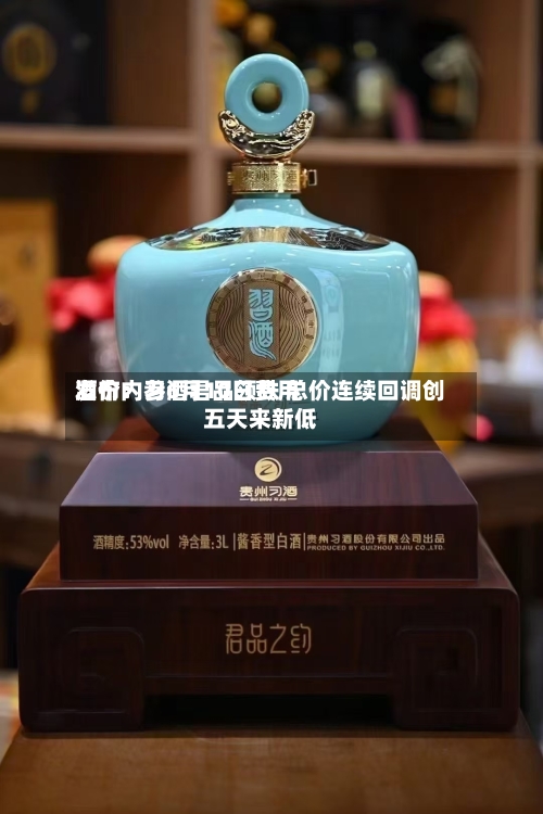 酒价内参6月10日费用
发布:习酒君品领跌 总价连续回调创五天来新低