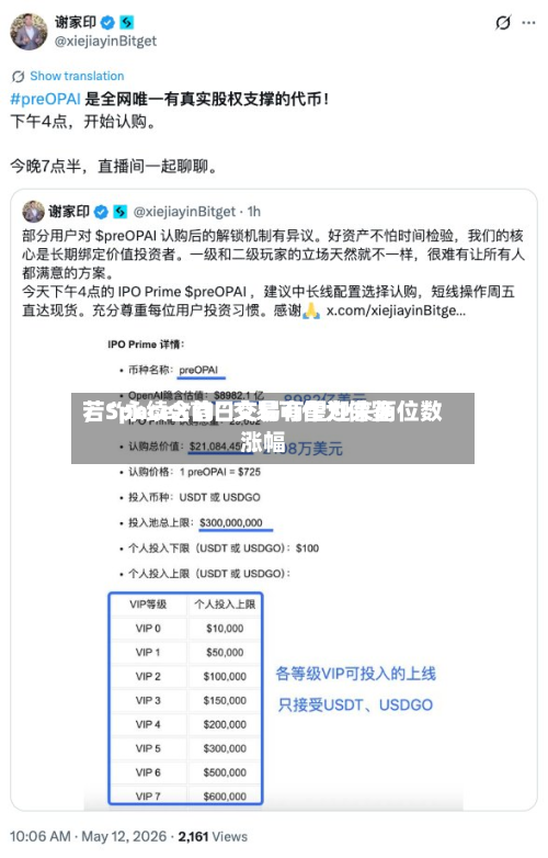 若“永续合约”交易可作为借鉴
,SpaceX首日交易有望迎来两位数涨幅