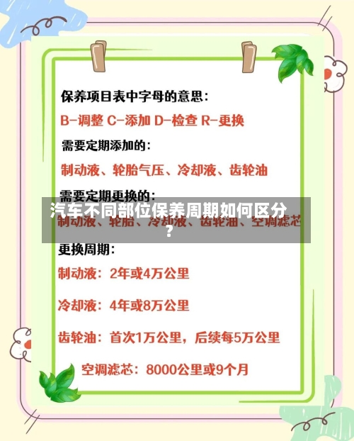 汽车不同部位保养周期如何区分?