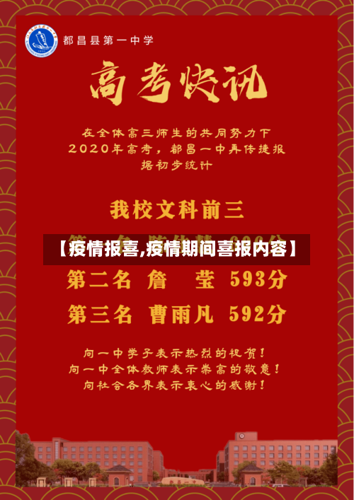 【疫情报喜,疫情期间喜报内容】