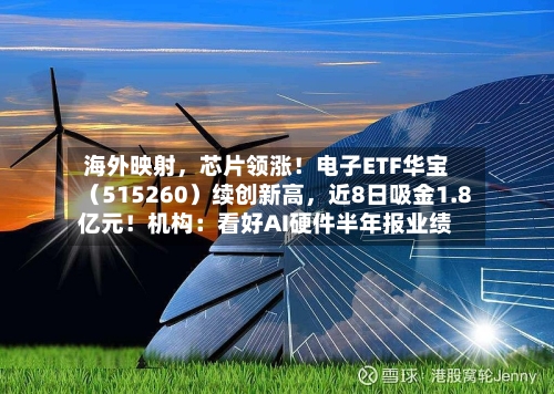海外映射，芯片领涨！电子ETF华宝（515260）续创新高，近8日吸金1.8亿元！机构：看好AI硬件半年报业绩