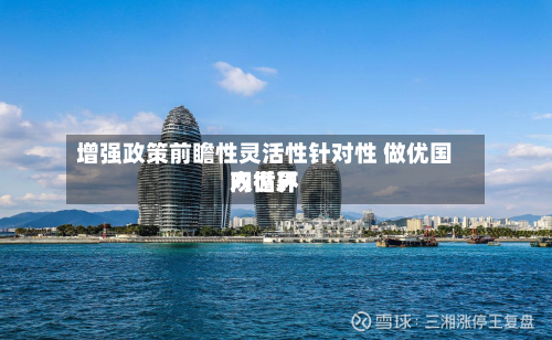 增强政策前瞻性灵活性针对性 做优国内世界双循环