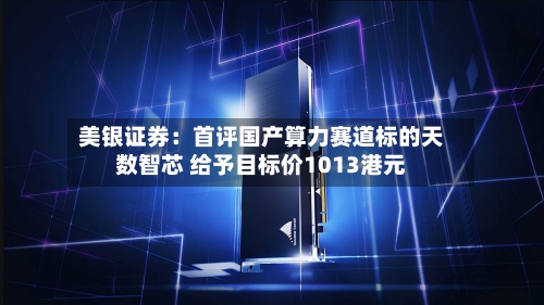 美银证券：首评国产算力赛道标的天数智芯 给予目标价1013港元