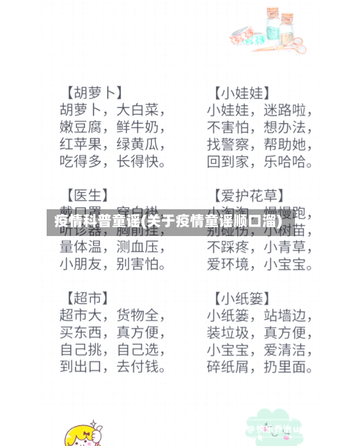 疫情科普童谣(关于疫情童谣顺口溜)
