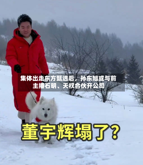 集体出走东方甄选后，孙东旭或与前主播石明、天权合伙开公司